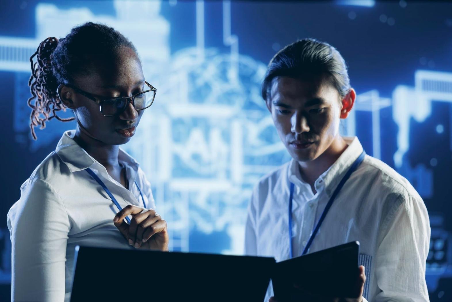 Detailansicht eines Computer Vision Systems in der Entwicklung